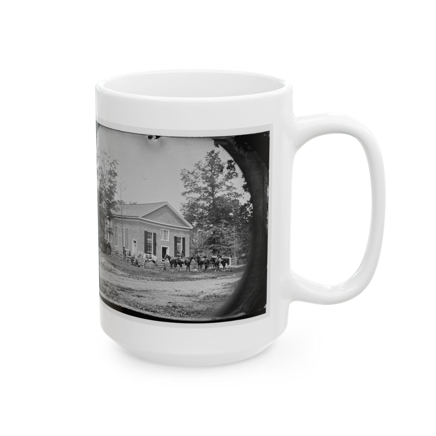 Bethel Church, Va. View Of The Church, Temporary Headquarters Of Gen. Ambrose E. Burnside (U.S. Civil War) White Coffee Mug