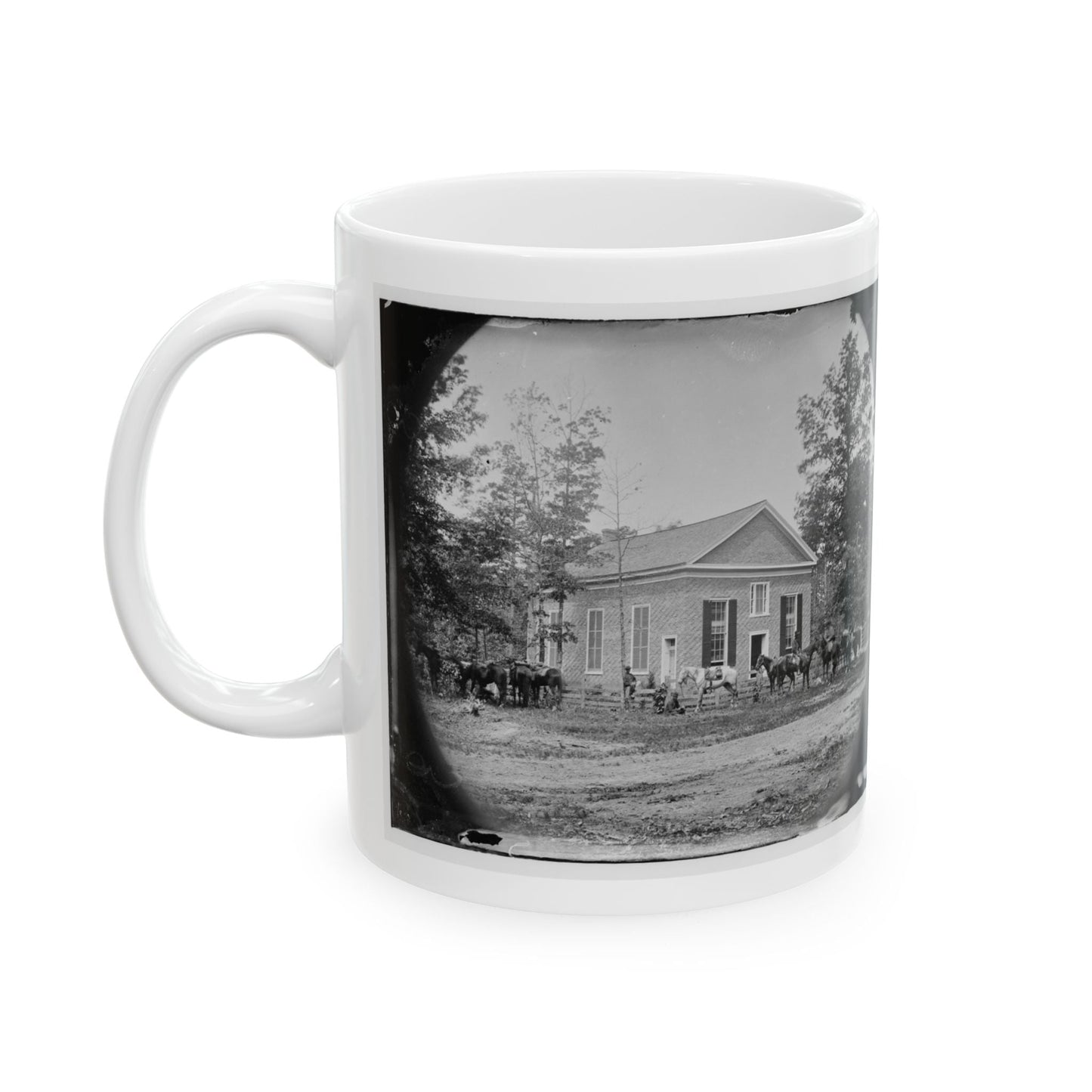 Bethel Church, Va. View Of The Church, Temporary Headquarters Of Gen. Ambrose E. Burnside (U.S. Civil War) White Coffee Mug