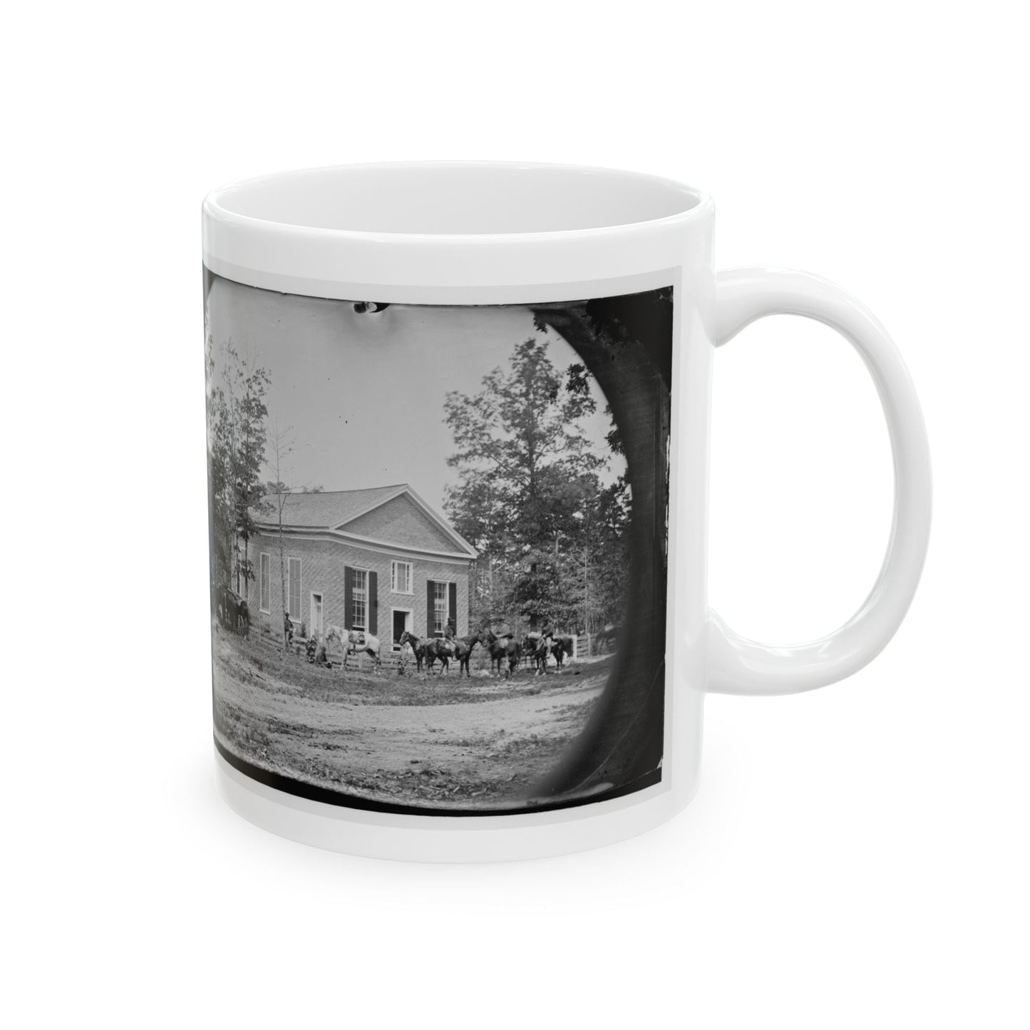 Bethel Church, Va. View Of The Church, Temporary Headquarters Of Gen. Ambrose E. Burnside (U.S. Civil War) White Coffee Mug