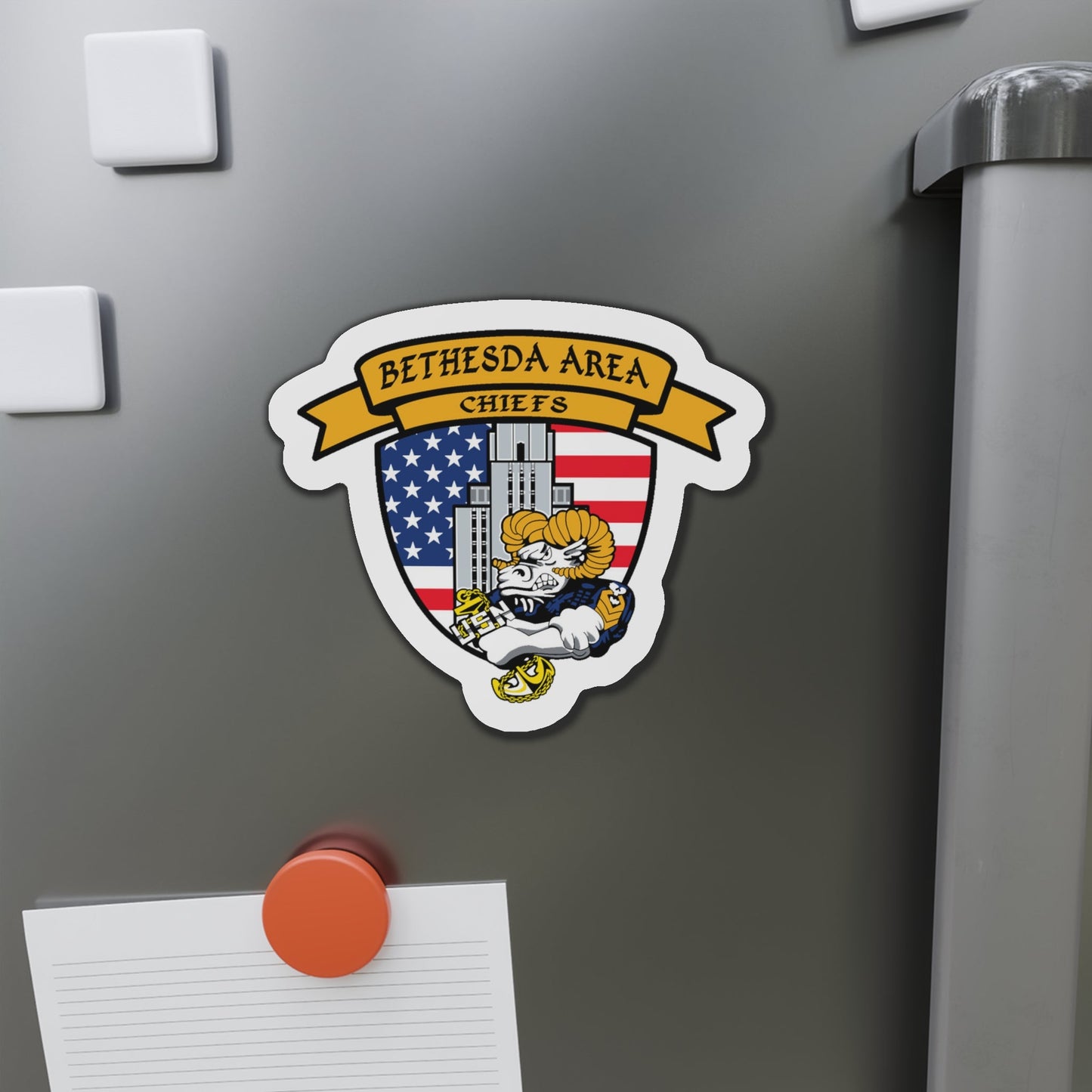 Bethesda Area Chiefs (U.S. Navy) Die-Cut Magnet-The Sticker Space