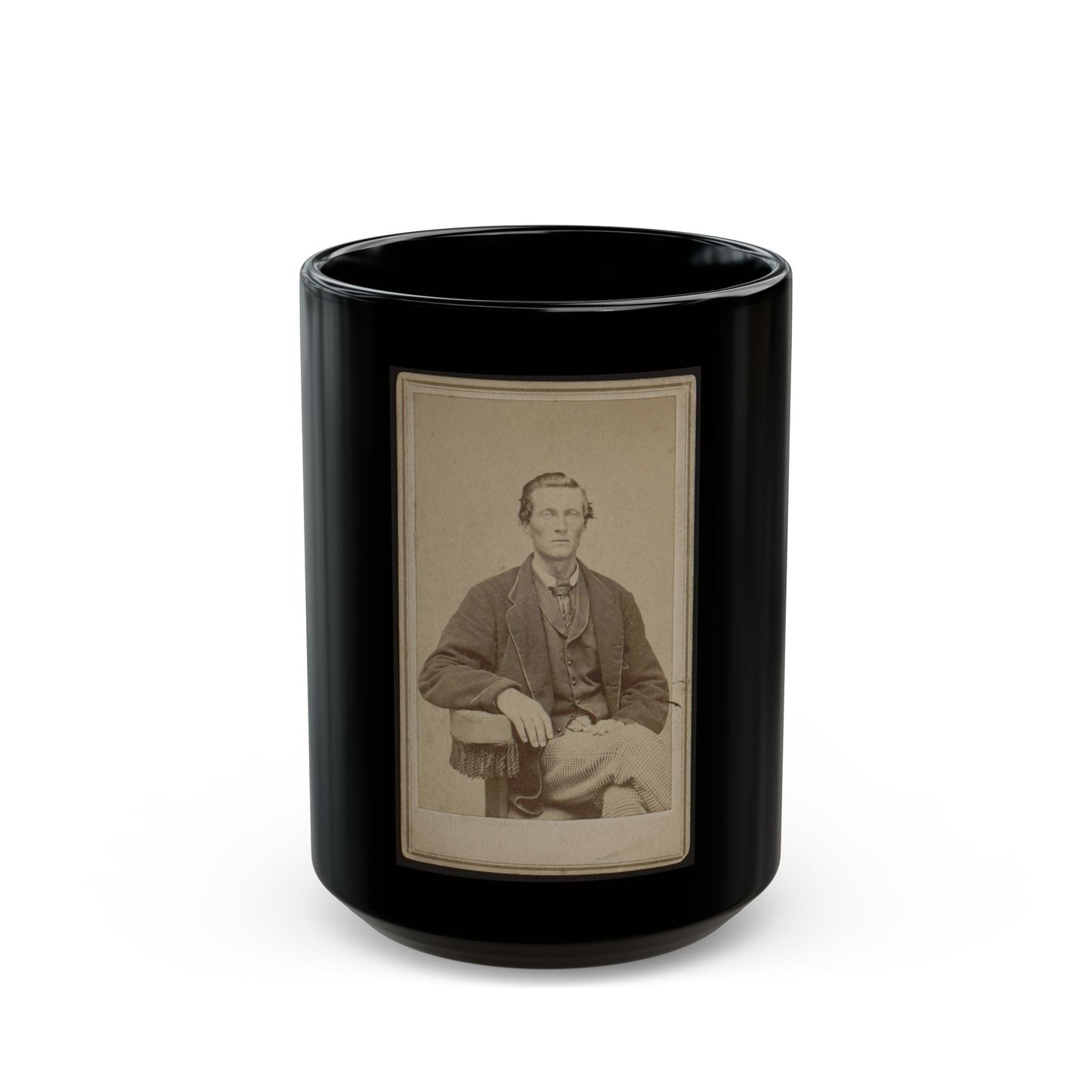 Bethuel Smith, Three-Quarter Length Portrait, Sitting, Facing Front (U.S. Civil War) Black Coffee Mug