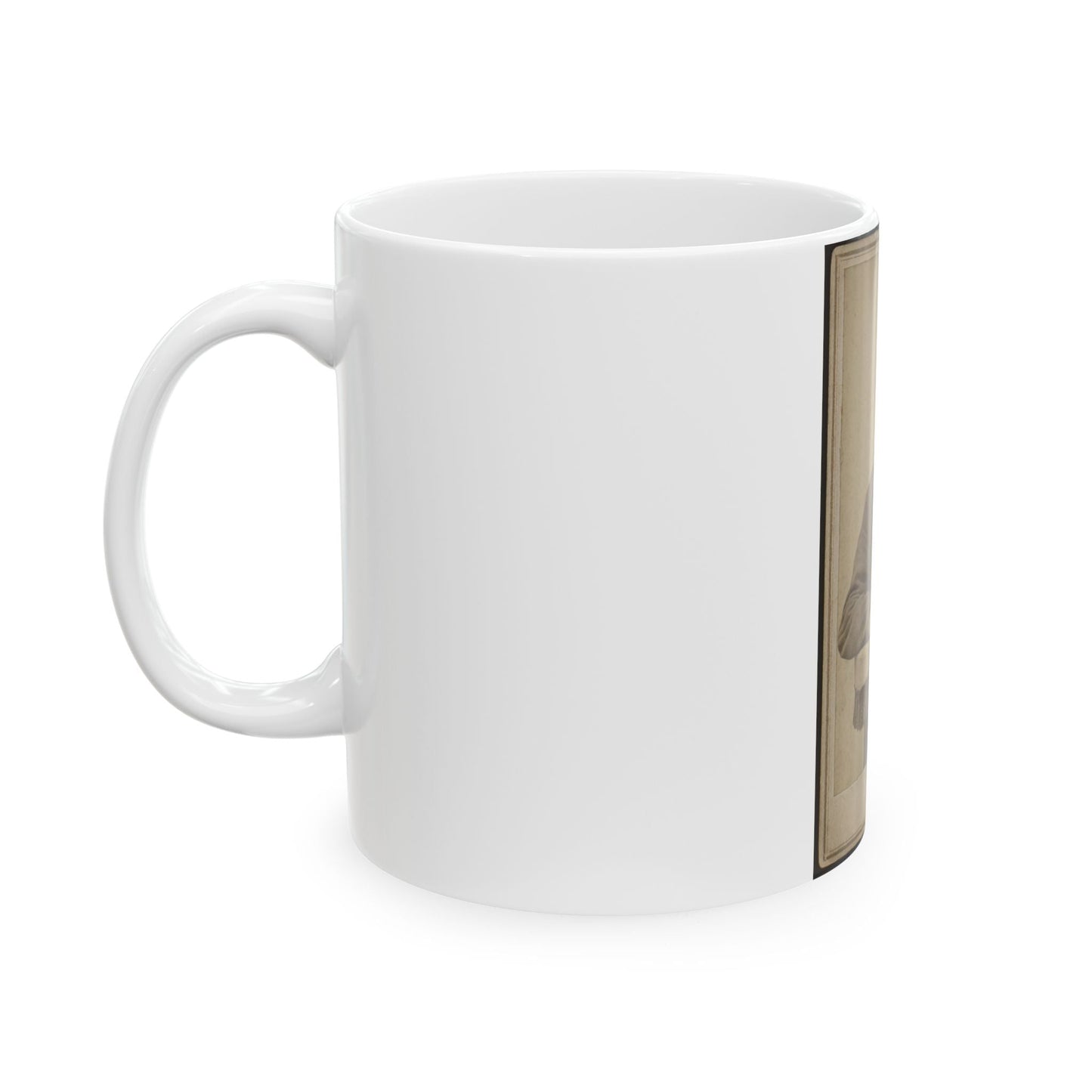 Bethuel Smith, Three-Quarter Length Portrait, Sitting, Facing Front (U.S. Civil War) White Coffee Mug-The Sticker Space