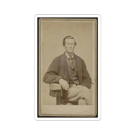 Bethuel Smith, Three-Quarter Length Portrait, Sitting, Facing Front (U.S. Civil War) STICKER Vinyl Kiss-Cut Decal 2 Inch White - The Sticker Space
