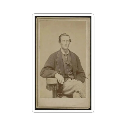 Bethuel Smith, Three-Quarter Length Portrait, Sitting, Facing Front (U.S. Civil War) STICKER Vinyl Kiss-Cut Decal 3 Inch White - The Sticker Space