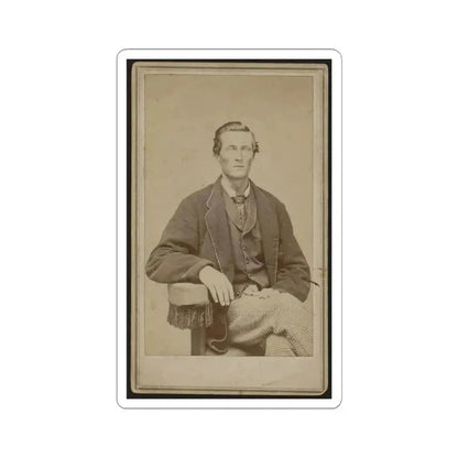 Bethuel Smith, Three-Quarter Length Portrait, Sitting, Facing Front (U.S. Civil War) STICKER Vinyl Kiss-Cut Decal 4 Inch White - The Sticker Space
