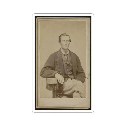 Bethuel Smith, Three-Quarter Length Portrait, Sitting, Facing Front (U.S. Civil War) STICKER Vinyl Kiss-Cut Decal 6 Inch White - The Sticker Space