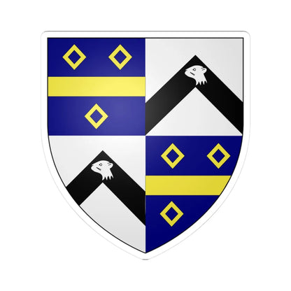 Bethune of Balfour arms (Scotland) (Coat of Arms) STICKER Vinyl Kiss-Cut Decal 3 Inch White - The Sticker Space