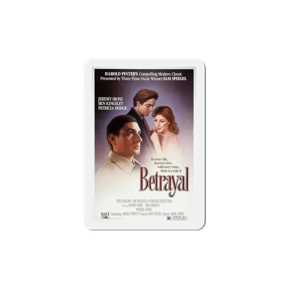 Betrayal 1983 Movie Poster Refrigerator Magnet 5 Inch - The Sticker Space
