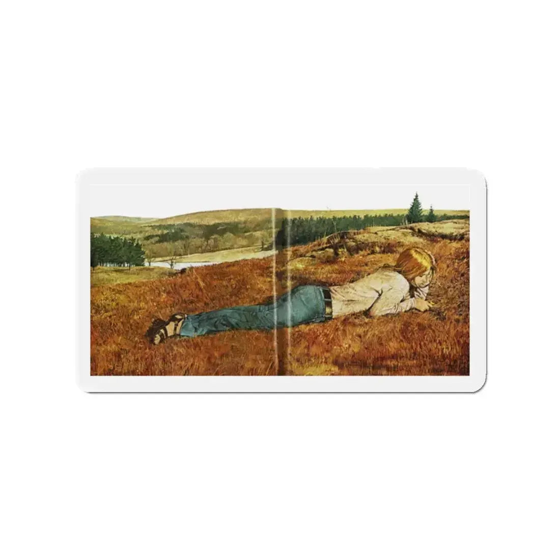 Betrayal, Good Housekeeping, August 1972 (Magazine Illustration) Refrigerator Magnet 2 Inch Die-Cut - The Sticker Space