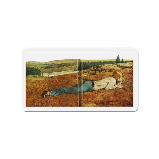 Betrayal, Good Housekeeping, August 1972 (Magazine Illustration) Refrigerator Magnet 2 Inch Die-Cut - The Sticker Space