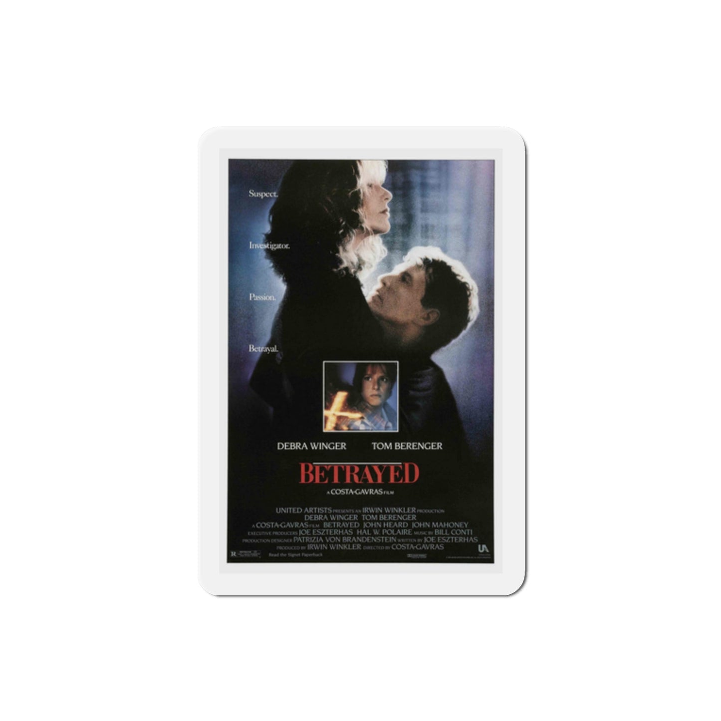 Betrayed 1988 Movie Poster Die-Cut Magnet-2" x 2"-The Sticker Space