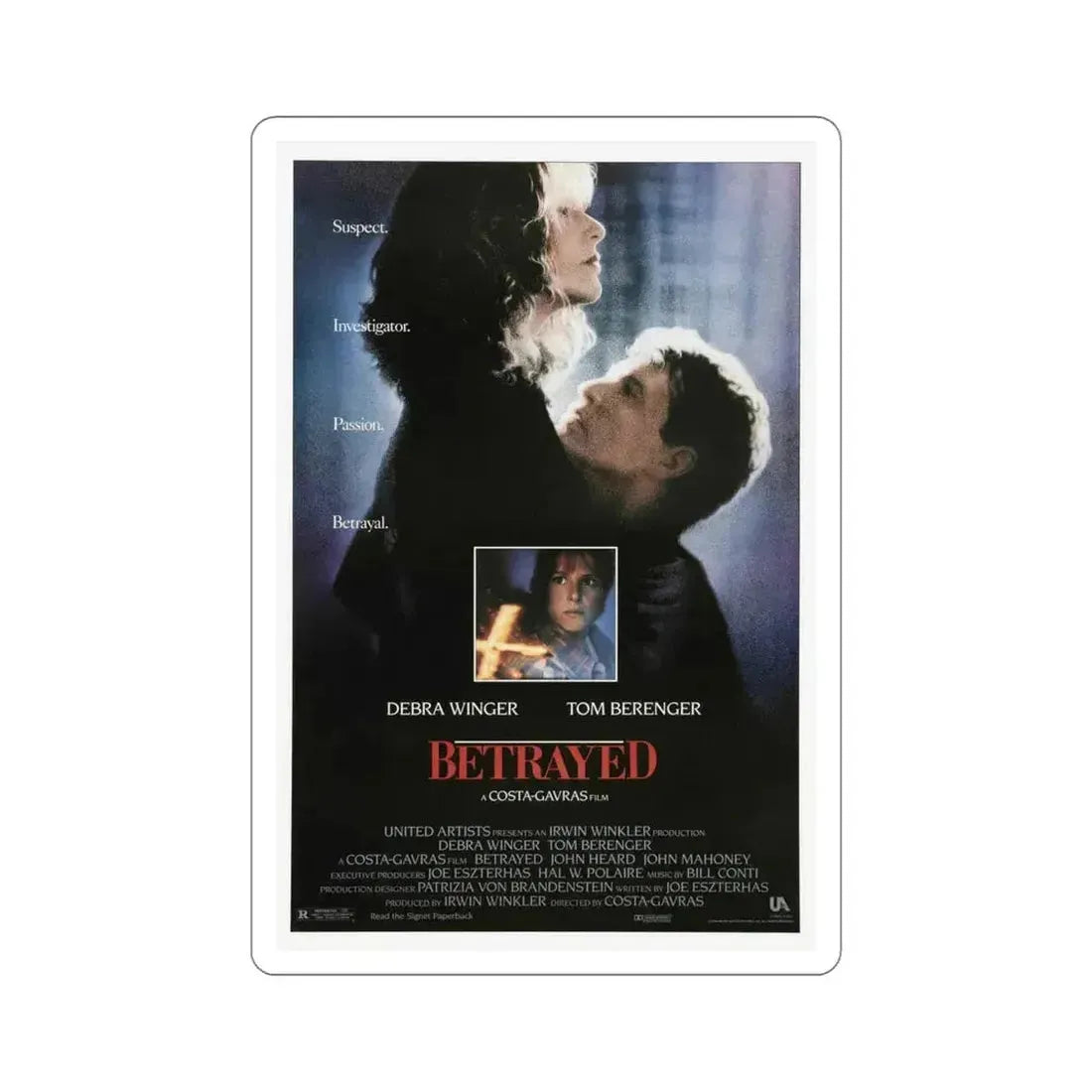 Betrayed 1988 Movie Poster STICKER Vinyl Die-Cut Decal 5 Inch - The Sticker Space