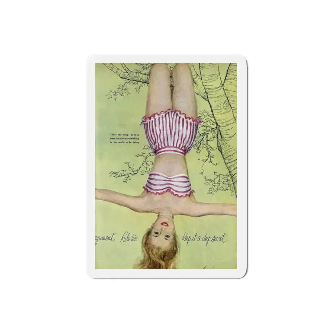 Betrayed, Good Housekeeping, October 1949 (Magazine Illustration) Refrigerator Magnet 5 Inch Die-Cut - The Sticker Space