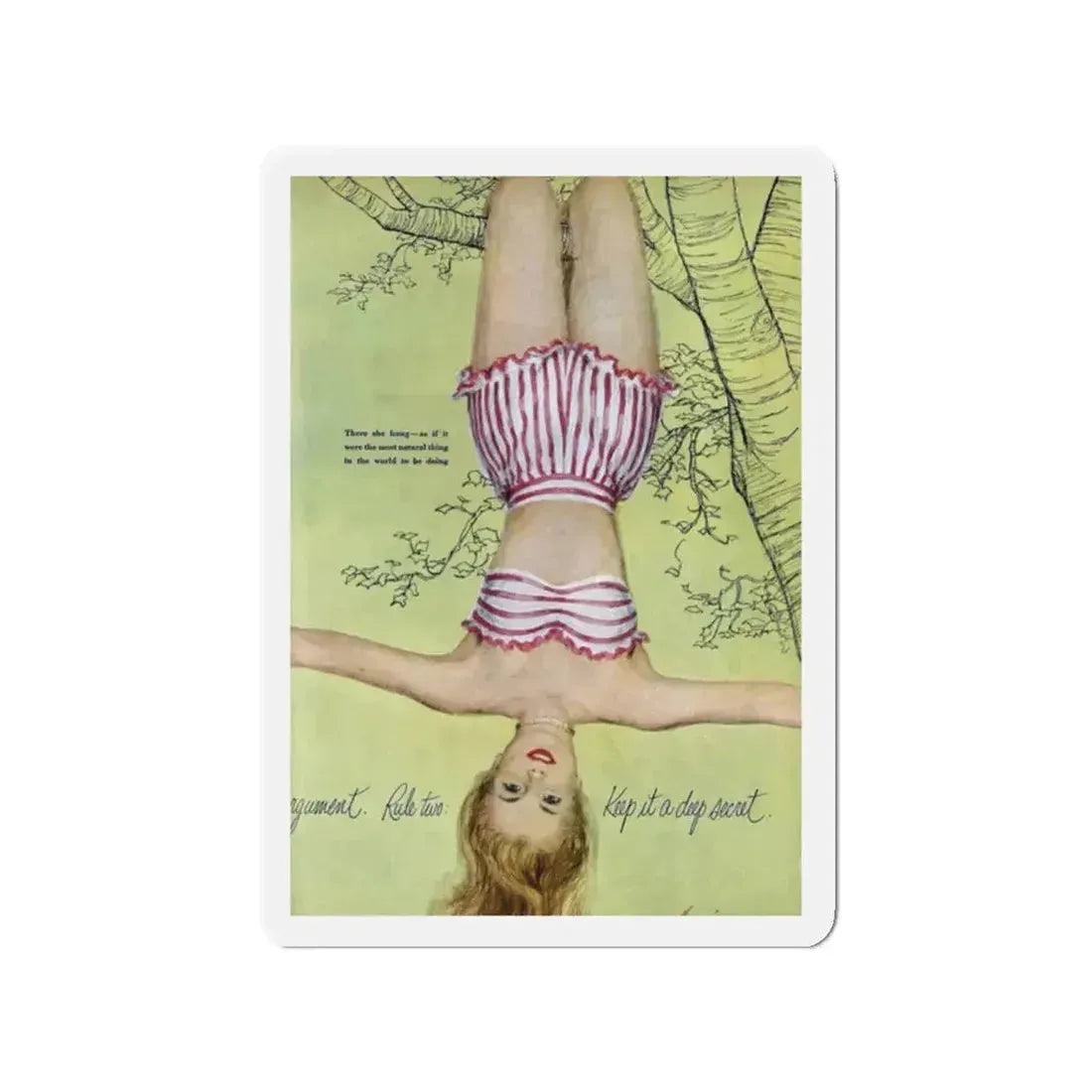 Betrayed, Good Housekeeping, October 1949 (Magazine Illustration) Refrigerator Magnet - The Sticker Space