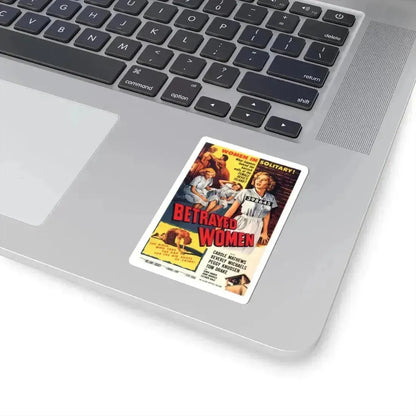 BETRAYED WOMEN 1955 Movie Poster - STICKER Vinyl Kiss-Cut Decal - The Sticker Space