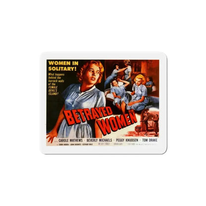 Betrayed Women 1955 v2 Movie Poster Refrigerator Magnet - The Sticker Space