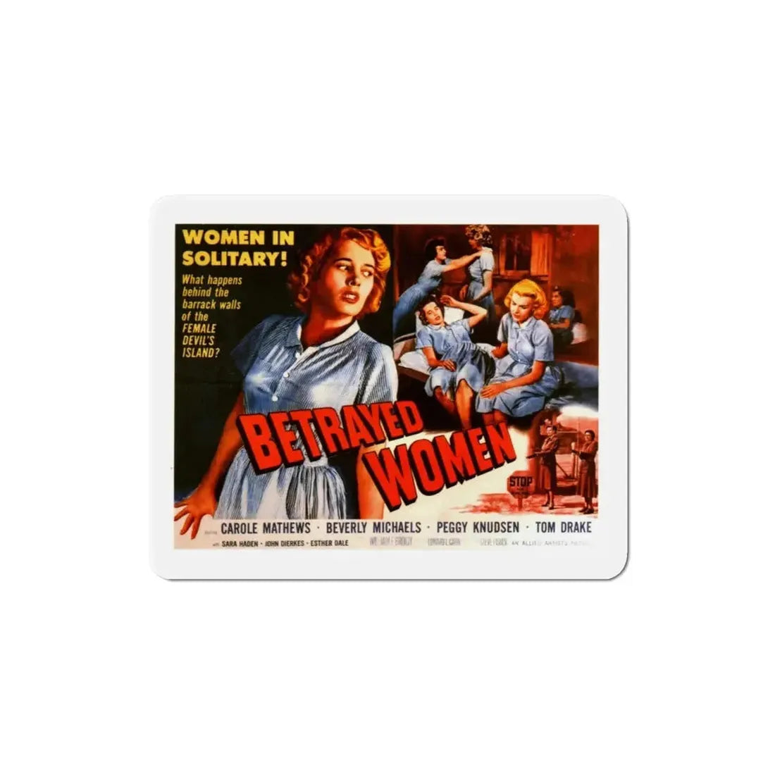 Betrayed Women 1955 v2 Movie Poster Refrigerator Magnet - The Sticker Space