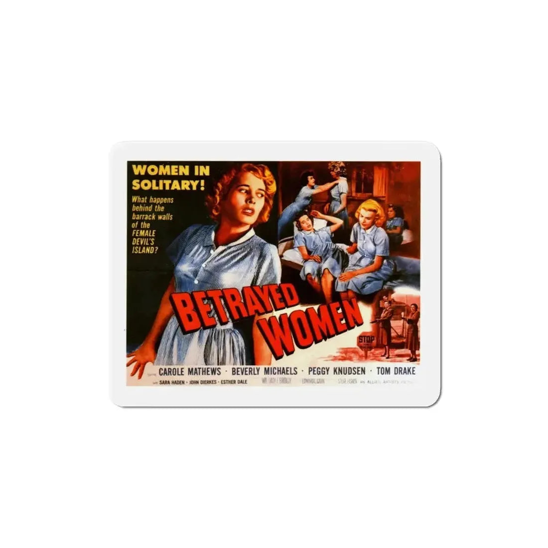 Betrayed Women 1955 v2 Movie Poster Refrigerator Magnet - The Sticker Space