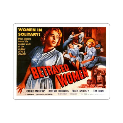 Betrayed Women 1955 v2 Movie Poster STICKER Vinyl Die-Cut Decal 5 Inch - The Sticker Space