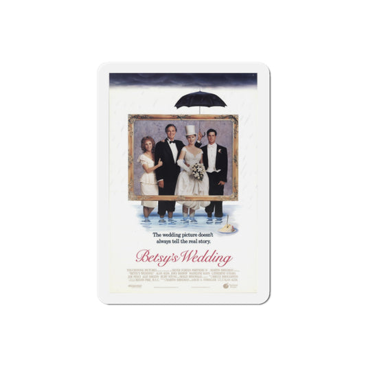 Betsys Wedding 1990 Movie Poster Die-Cut Magnet-2" x 2"-The Sticker Space