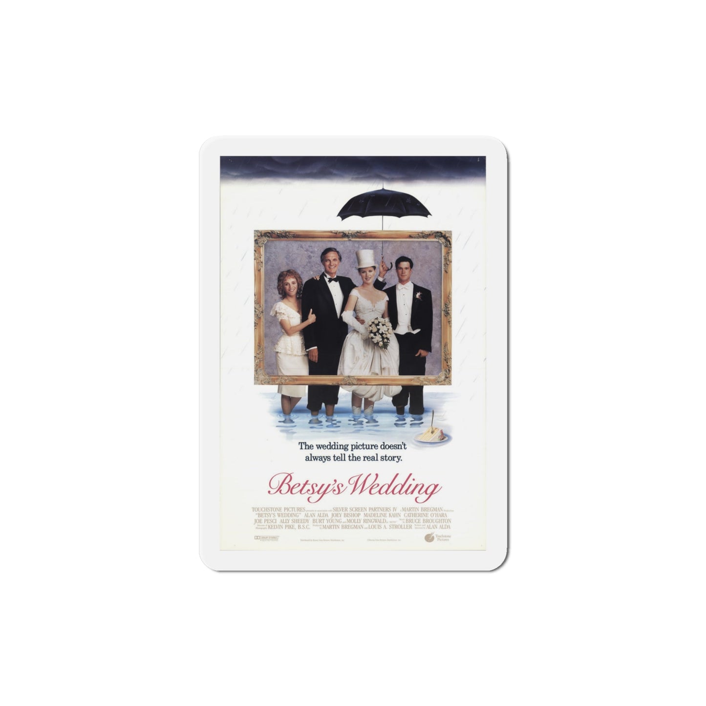 Betsys Wedding 1990 Movie Poster Die-Cut Magnet-4" x 4"-The Sticker Space