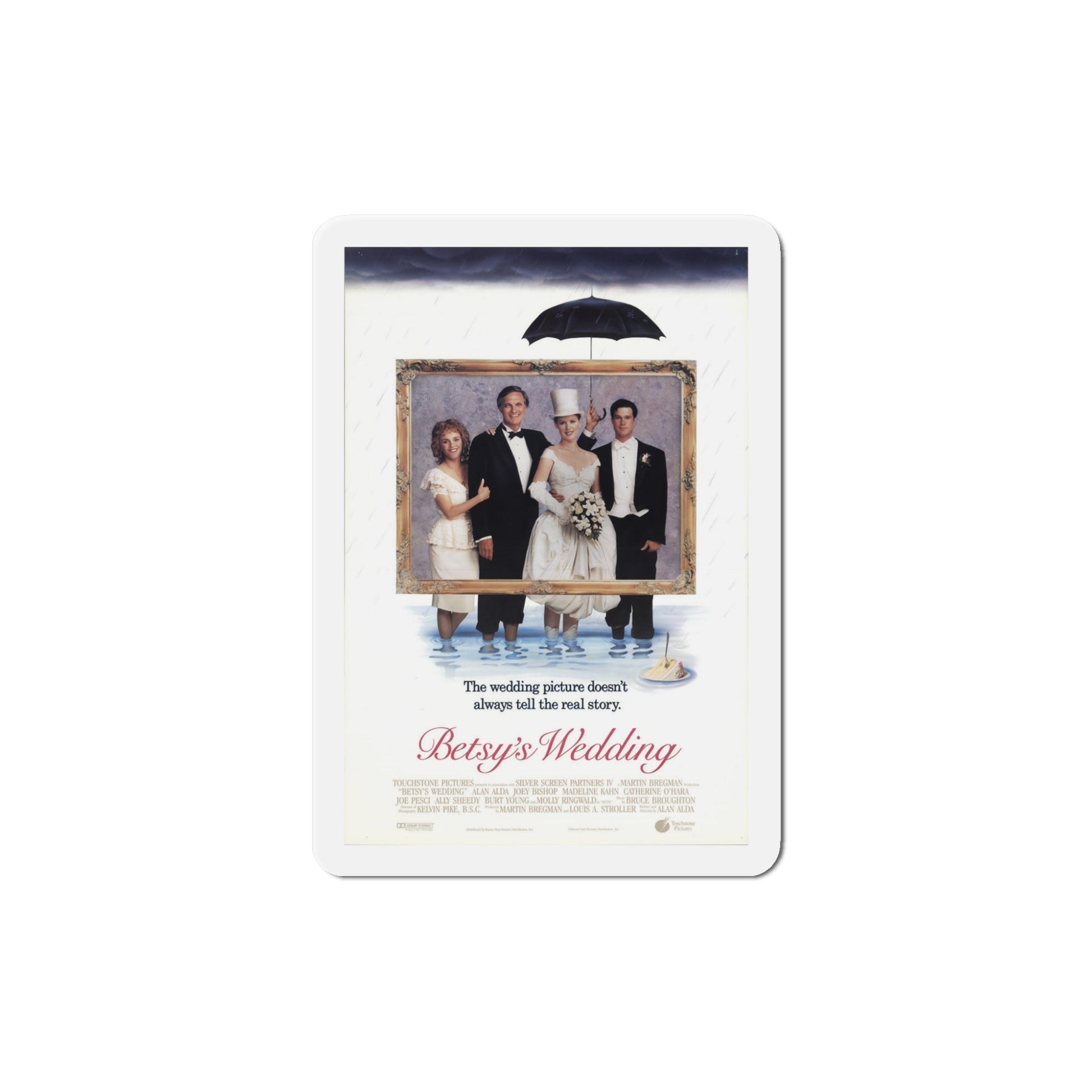 Betsys Wedding 1990 Movie Poster Die-Cut Magnet-5" x 5"-The Sticker Space