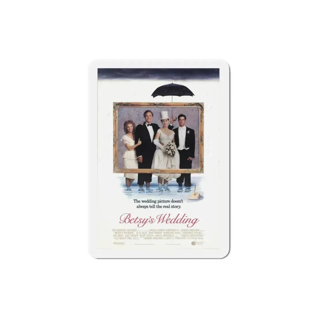 Betsys Wedding 1990 Movie Poster Refrigerator Magnet 3 Inch - The Sticker Space