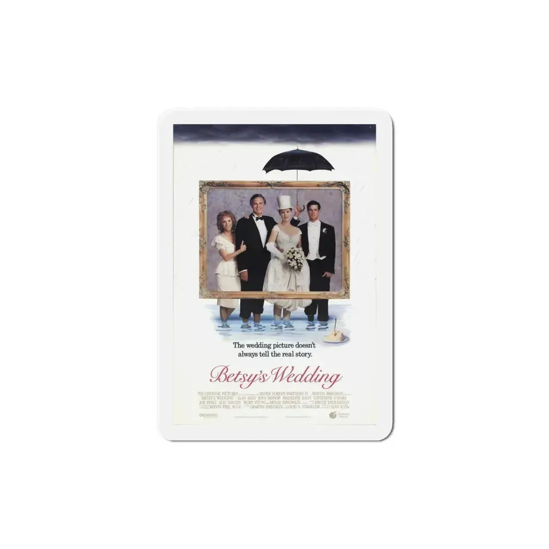 Betsys Wedding 1990 Movie Poster Refrigerator Magnet 5 Inch - The Sticker Space