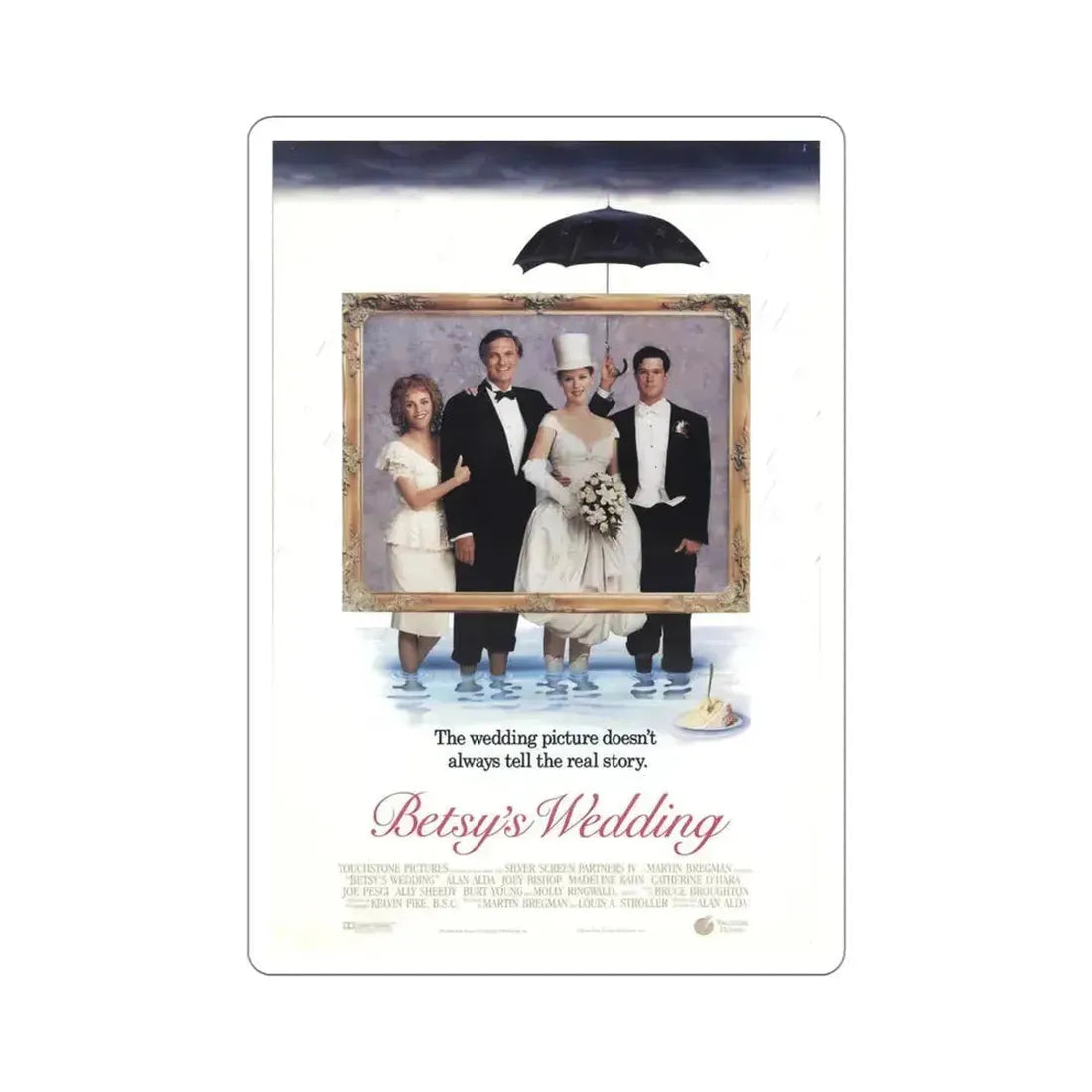 Betsys Wedding 1990 Movie Poster STICKER Vinyl Die-Cut Decal 4 Inch - The Sticker Space