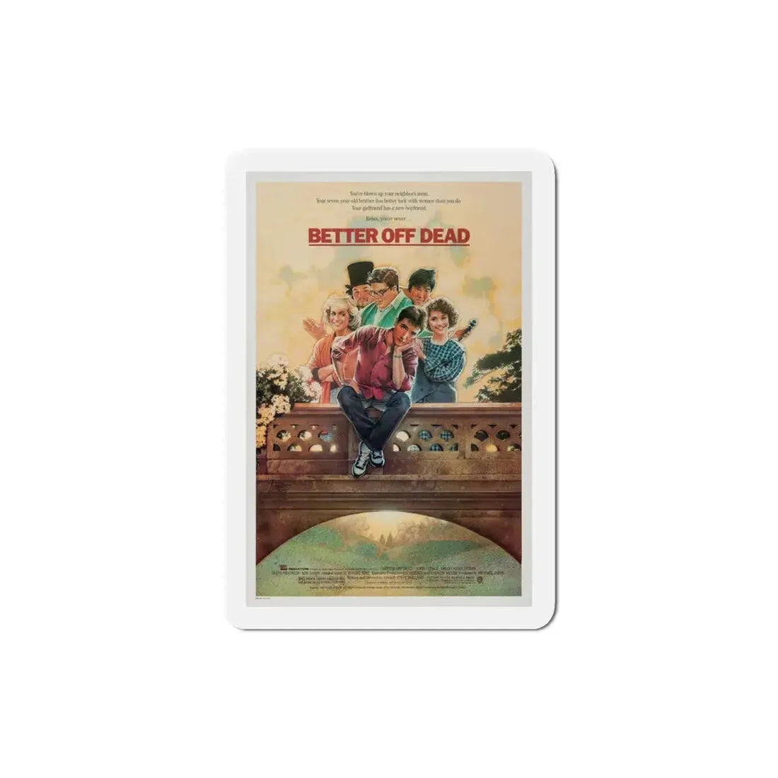Better Off Dead 1985 Movie Poster Refrigerator Magnet 3 Inch - The Sticker Space