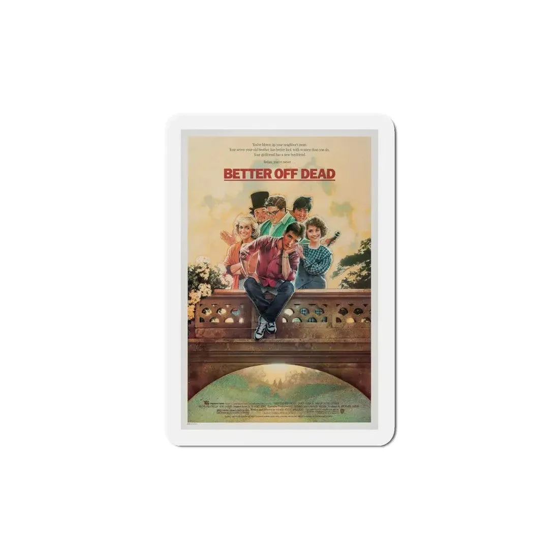 Better Off Dead 1985 Movie Poster Refrigerator Magnet 5 Inch - The Sticker Space