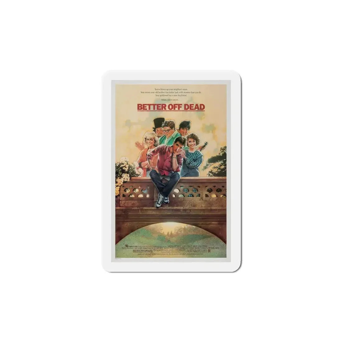 Better Off Dead 1985 Movie Poster Refrigerator Magnet 6 Inch - The Sticker Space