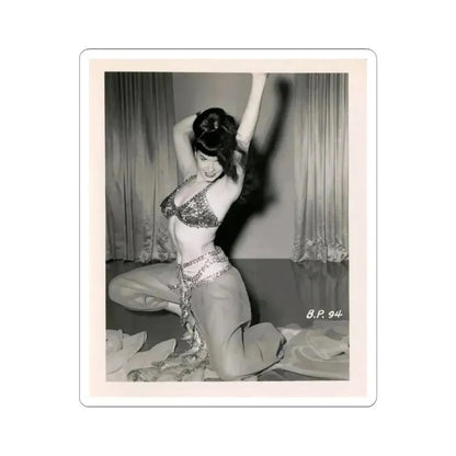 Bettie Page #01 (Vintage Female Icon) STICKER Vinyl Kiss-Cut Decal 3 Inch White - The Sticker Space