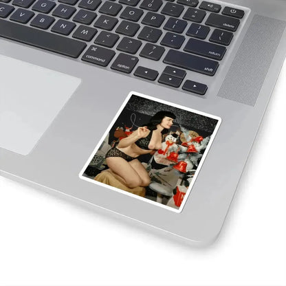 Bettie Page #100 (Vintage Female Icon) STICKER Vinyl Kiss-Cut Decal - The Sticker Space