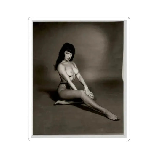 Bettie Page #1011 (Vintage Female Icon) STICKER Vinyl Kiss-Cut Decal 2 Inch White - The Sticker Space