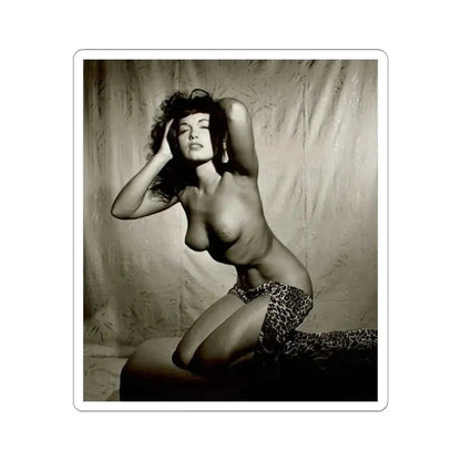 Bettie Page #105 (Vintage Female Icon) STICKER Vinyl Kiss-Cut Decal 3 Inch White - The Sticker Space