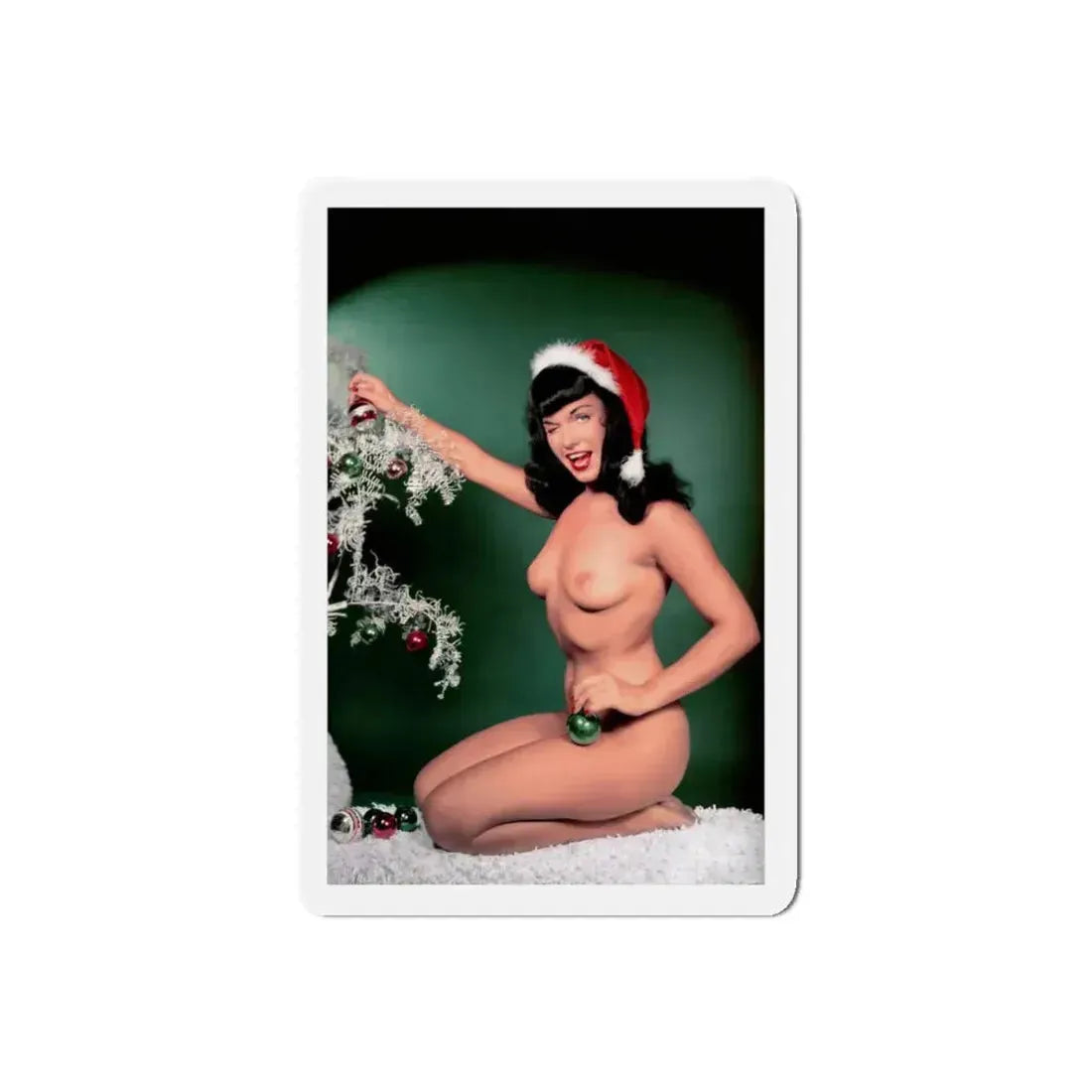 Bettie Page #106 - Playboy Photo Jan. '55 (Vintage Female Icon) Refrigerator Magnet 5 Inch Die-Cut - The Sticker Space