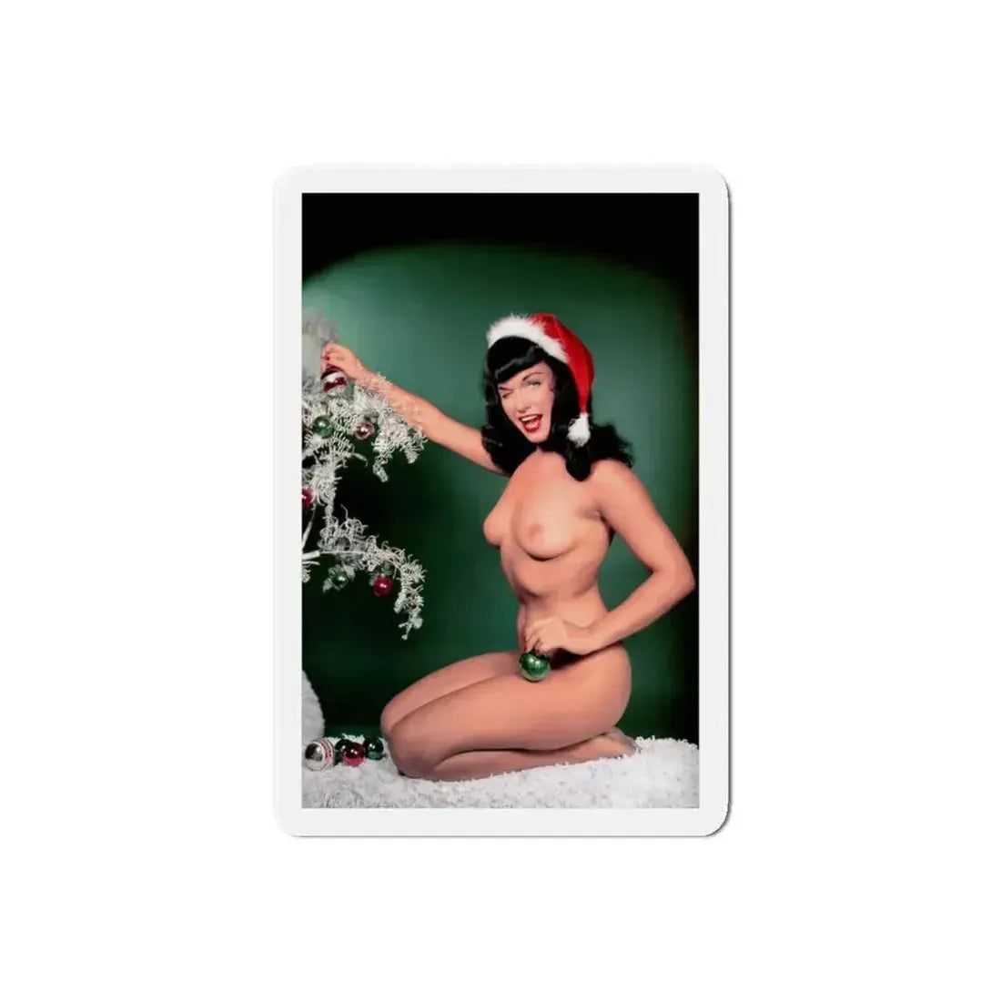 Bettie Page #106 - Playboy Photo Jan. '55 (Vintage Female Icon) Refrigerator Magnet - The Sticker Space