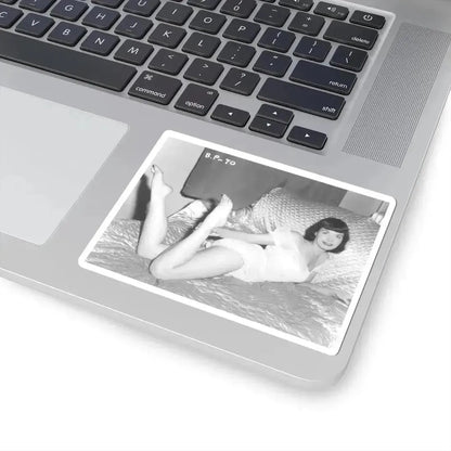 Bettie Page #108 (Vintage Female Icon) STICKER Vinyl Kiss-Cut Decal - The Sticker Space