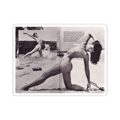 Bettie Page #172 (Vintage Female Icon) STICKER Vinyl Kiss-Cut Decal 2 Inch White - The Sticker Space