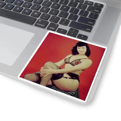 Bettie Page #208 (Vintage Female Icon) STICKER Vinyl Kiss-Cut Decal - The Sticker Space