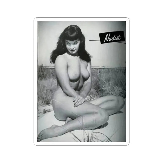 Bettie Page #248 (Vintage Female Icon) STICKER Vinyl Kiss-Cut Decal 2 Inch White - The Sticker Space