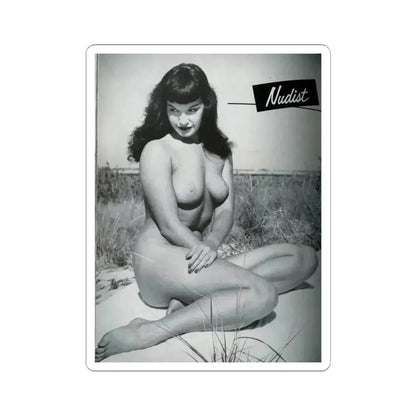 Bettie Page #248 (Vintage Female Icon) STICKER Vinyl Kiss-Cut Decal 4 Inch White - The Sticker Space