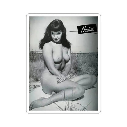 Bettie Page #248 (Vintage Female Icon) STICKER Vinyl Kiss-Cut Decal 6 Inch White - The Sticker Space