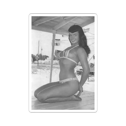 Bettie Page #454 (Vintage Female Icon) STICKER Vinyl Kiss-Cut Decal 6 Inch White - The Sticker Space
