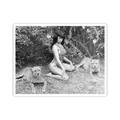 Bettie Page #460 (Vintage Female Icon) STICKER Vinyl Kiss-Cut Decal 6 Inch White - The Sticker Space