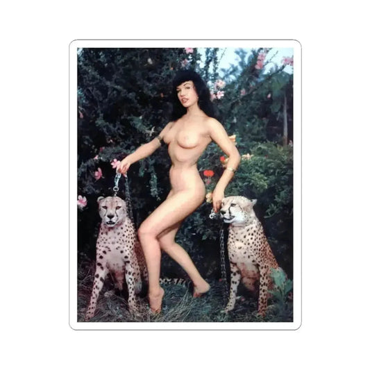 Bettie Page #462 (Vintage Female Icon) STICKER Vinyl Kiss-Cut Decal 2 Inch White - The Sticker Space
