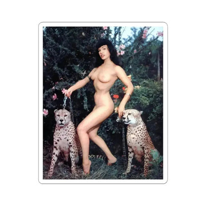 Bettie Page #462 (Vintage Female Icon) STICKER Vinyl Kiss-Cut Decal 6 Inch White - The Sticker Space