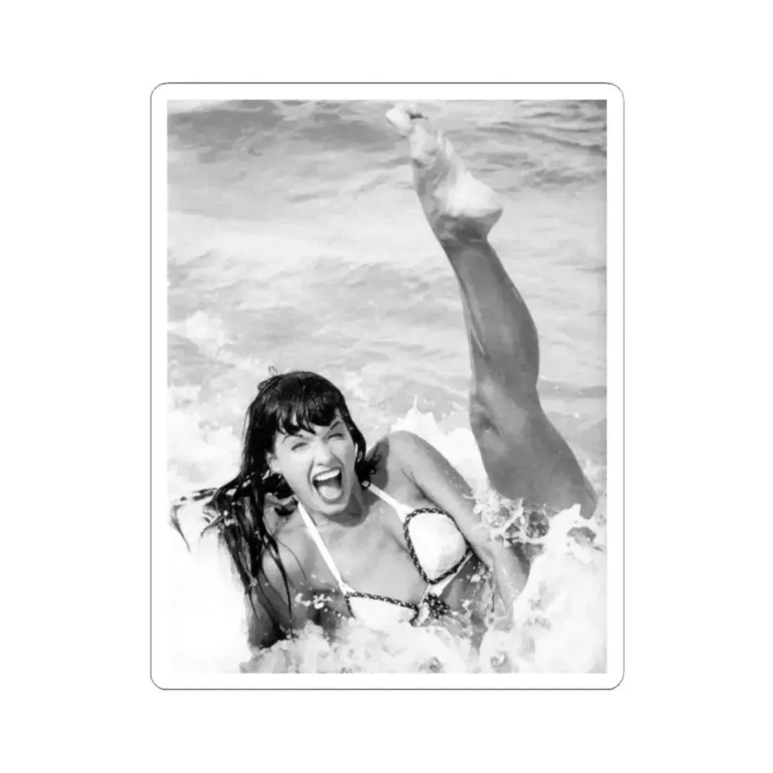Bettie Page #469 (Vintage Female Icon) STICKER Vinyl Kiss-Cut Decal 2 Inch White - The Sticker Space
