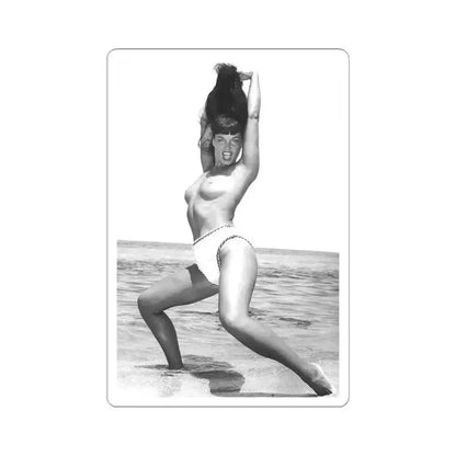 Bettie Page #470 (Vintage Female Icon) STICKER Vinyl Kiss-Cut Decal 3 Inch White - The Sticker Space
